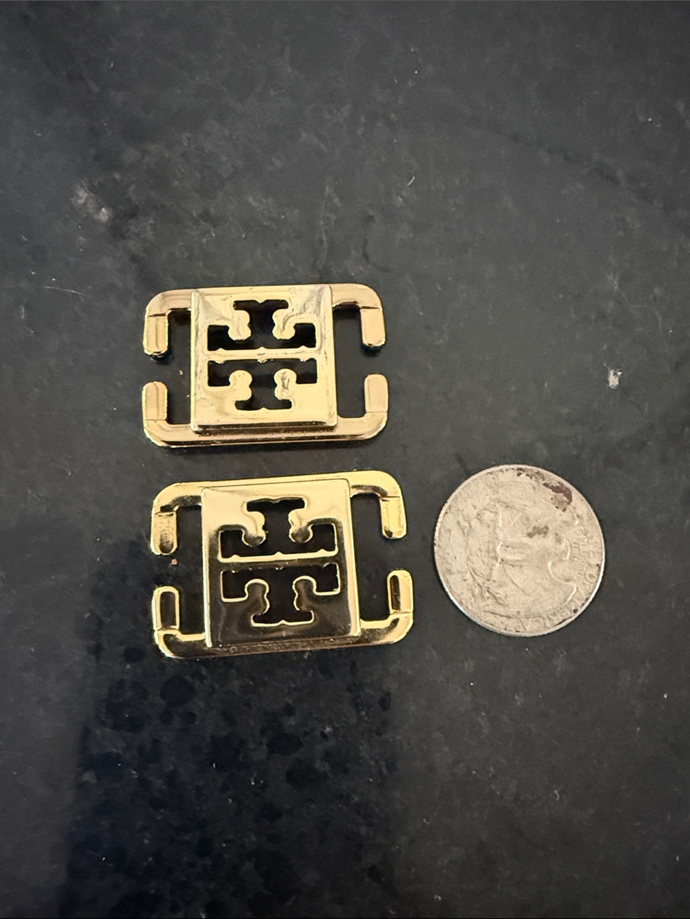 TURYBURCH gold color buckles can be used on shoes, purse accessories - Picture 8 of 9